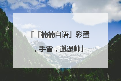 「楠楠自语」彩蛋，手雷，邋遢帅
