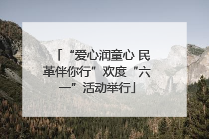 “爱心润童心 民革伴你行”欢度“六一”活动举行