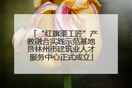 “红旗渠工匠”产教融合实践示范基地暨林州市建筑业人才服务中心正式成立