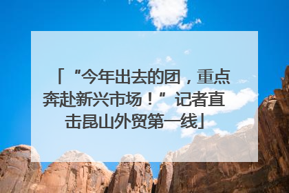 “今年出去的团，重点奔赴新兴市场！”记者直击昆山外贸第一线