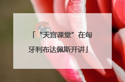 “天宫课堂”在匈牙利布达佩斯开讲