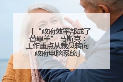 “政府效率部成了替罪羊” 马斯克：工作重点从裁员转向政府电脑系统