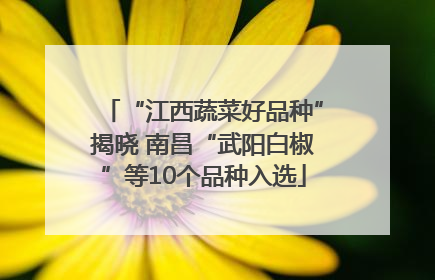 “江西蔬菜好品种”揭晓 南昌“武阳白椒”等10个品种入选