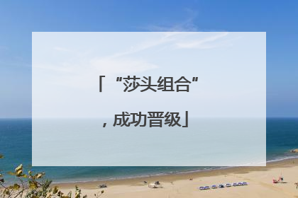 “莎头组合”，成功晋级