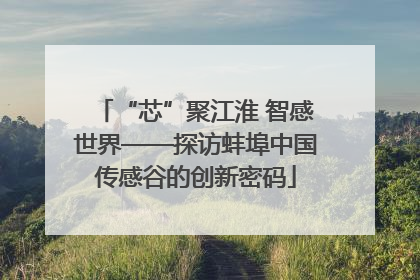“芯”聚江淮 智感世界——探访蚌埠中国传感谷的创新密码