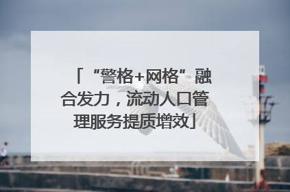 “警格+网格”融合发力，流动人口管理服务提质增效