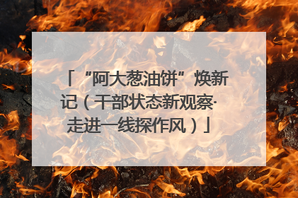 “阿大葱油饼”焕新记（干部状态新观察·走进一线探作风）