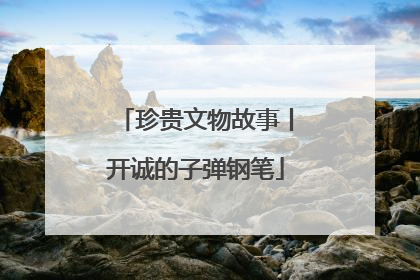 珍贵文物故事丨开诚的子弹钢笔