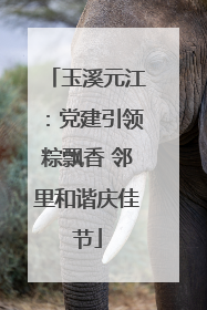 玉溪元江：党建引领粽飘香 邻里和谐庆佳节