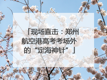 现场直击：郑州航空港高考考场外的“定海神针”
