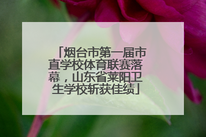 烟台市第一届市直学校体育联赛落幕，山东省莱阳卫生学校斩获佳绩