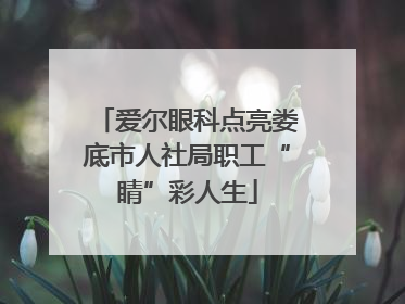爱尔眼科点亮娄底市人社局职工“睛”彩人生