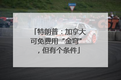 特朗普：加拿大可免费用“金穹”，但有个条件