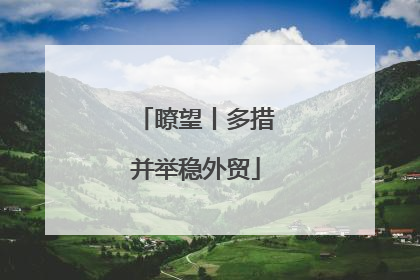 瞭望丨多措并举稳外贸