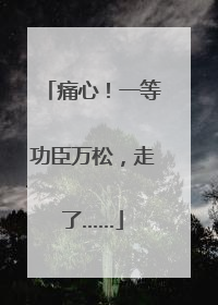 痛心！一等功臣万松，走了……