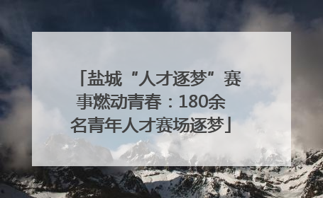 盐城“人才逐梦”赛事燃动青春：180余名青年人才赛场逐梦