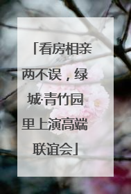 看房相亲两不误，绿城·青竹园里上演高端联谊会