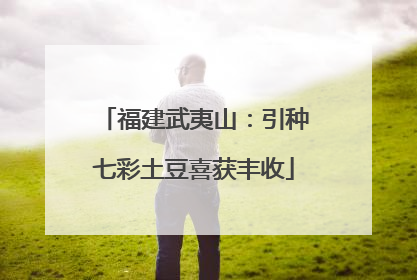 福建武夷山：引种七彩土豆喜获丰收