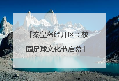 秦皇岛经开区：校园足球文化节启幕