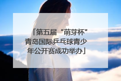 第五届“萌芽杯”青岛国际乒乓球青少年公开赛成功举办