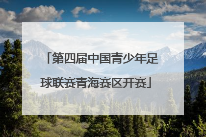 第四届中国青少年足球联赛青海赛区开赛