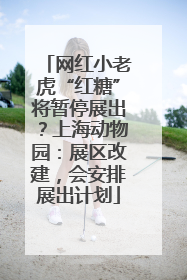 网红小老虎“红糖”将暂停展出？上海动物园：展区改建，会安排展出计划