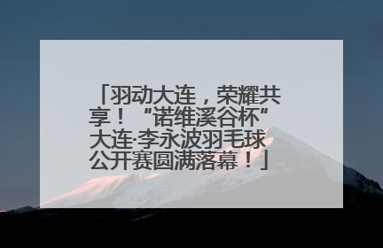 羽动大连，荣耀共享！“诺维溪谷杯”大连·李永波羽毛球公开赛圆满落幕！