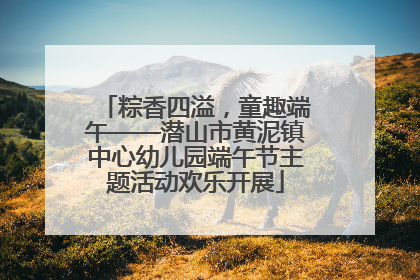 粽香四溢，童趣端午——潜山市黄泥镇中心幼儿园端午节主题活动欢乐开展