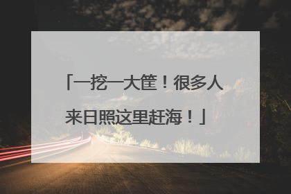 一挖一大筐！很多人来日照这里赶海！