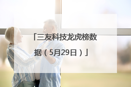 三友科技龙虎榜数据（5月29日）