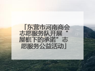 东营市河南商会志愿服务队开展“屋檐下的承诺”志愿服务公益活动