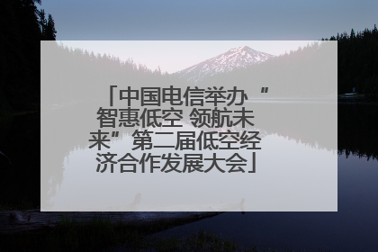 中国电信举办“智惠低空 领航未来”第二届低空经济合作发展大会