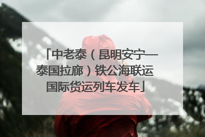 中老泰（昆明安宁—泰国拉廊）铁公海联运国际货运列车发车