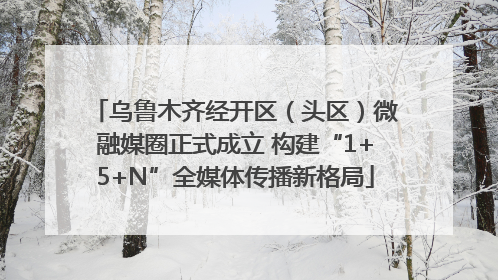 乌鲁木齐经开区（头区）微融媒圈正式成立 构建“1+5+N”全媒体传播新格局