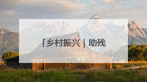 乡村振兴｜助残捐赠 用心关怀