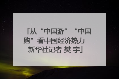 从“中国游”“中国购”看中国经济热力 新华社记者 樊 宇