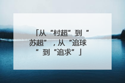 从“村超”到“苏超”，从“追球”到“追求”