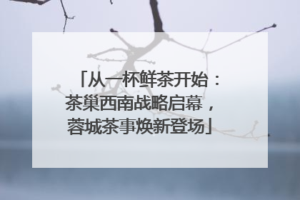 从一杯鲜茶开始：茶巢西南战略启幕，蓉城茶事焕新登场