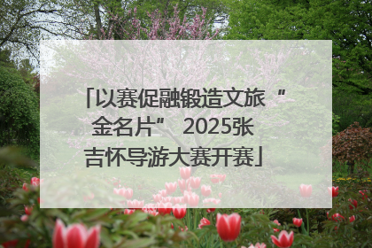 以赛促融锻造文旅“金名片” 2025张吉怀导游大赛开赛