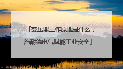 变压器工作原理是什么，施耐德电气赋能工业安全