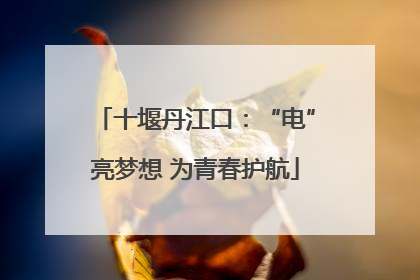 十堰丹江口：“电”亮梦想 为青春护航
