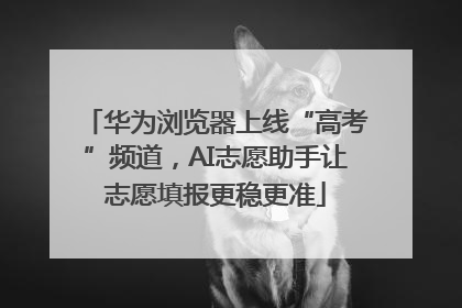 华为浏览器上线“高考”频道，AI志愿助手让志愿填报更稳更准
