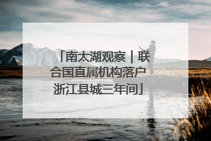 南太湖观察｜联合国直属机构落户浙江县城三年间