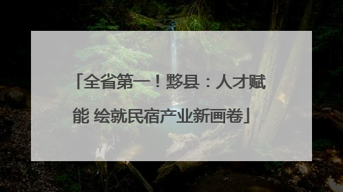 全省第一！黟县：人才赋能 绘就民宿产业新画卷