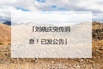 刘晓庆突传消息！已发公告