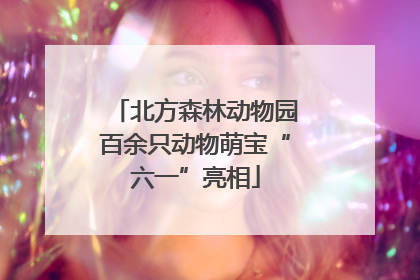 北方森林动物园百余只动物萌宝“六一”亮相