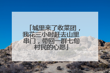 城里来了收菜团，我花三小时赶去山里串门，带回一群七旬村民的心愿