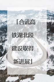 合武高铁湖北段建设取得新进展