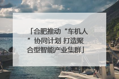 合肥推动“车机人”协同计划 打造聚合型智能产业集群