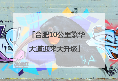 合肥10公里繁华大道迎来大升级